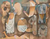Dorothy Braund, Figures at the Beach
