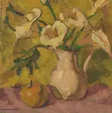 Peggy Crombie, Still Life, oil on canvasboard