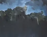 Dawn Sime, Castlemaine Landscape 2, 1989, oil on canvas
