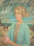 Phyl Waterhouse, Pelly at Mount Eliza, oil on board