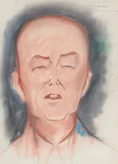 Constance Stokes, Sir Kenneth Clark - Civilisation, c.1970, pastel on paper
