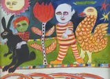 Mirka Mora, Figures with Bright Sun