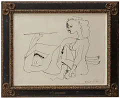 Pablo Picasso, Femmes sur la Plage, 1947, lithograph ed. 41/50