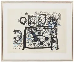 John Olsen, The Aquarium, 1973, colour lithograph, ed. 23/25