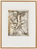 Graham Fransella, Running Figure, 1990, etching, ed. 10/25