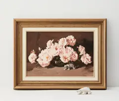 Alan Douglas Baker, Pink Roses, oil on board