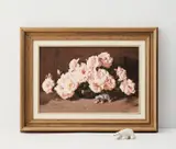 Alan Douglas Baker, Pink Roses, oil on board
