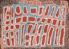 Weaver Jack, (Yulparija Language Group), synthetic polymer paint on canvas