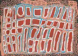Weaver Jack, (Yulparija Language Group), synthetic polymer paint on canvas