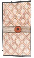 Timothy Wulanjbirr, (Kuninjku Language Group), natural ochres on bark with PVA glue