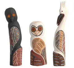 Patrick Freddy Puruntatameri, (Tiwi Language Group), natural ochres on ironwood (3)