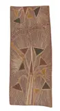 Bunumbirr Bininyuwuy, Yulungurr, 1963, natural earth pigments on eucalyptus bark