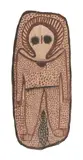 Lily Karadada, (Woonambal Language Group), natural earth pigments on eucalyptus bark