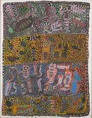 Willie Kuribi Gudipi, (Alawa Language Group), synthetic polymer paint on canvas laid on canvas