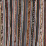 Jean Baptiste Apuatimi, (Tiwi Langauge Group), natural ochres on canvas