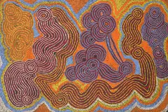 Nyukul Dawson, (Pitjantjatjara Language Group), synthetic polymer paint on canvas
