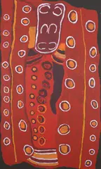 Nellie Stewart, (Pitjantjatjara Language Group), synthetic polymer paint on canvas