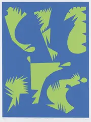 Robert Jacks, Time Shocked Rebounds, 2004, screenprint, ed. A/P