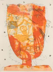 Hot Head by David Larwill, 2005, etching, ed. T/P, sold Jul 2022