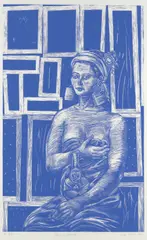 Juan Davila, Carmen Gallardo, 2005, screenprint, ed. P/P II/III