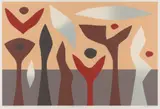 John Coburn, Tribal Totems, 1988, screenprint, ed. 105/150