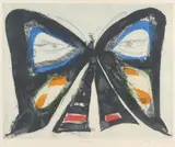 Charles Blackman, Butterfly, etching 39/50