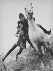 Bruno Benini, Yvonne Goederman and Terry Scott at Kangaroo Ground, rag print