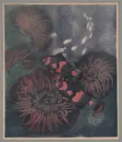 Lesbia Thorpe, Sea Anemone, linocut, ed. 6/12