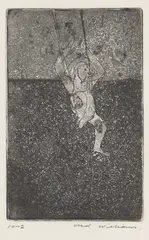 Untitled (Acrobat Series) by Fred Williams, etching, ed. 10/12, sold Jul 2022