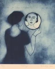 Barbie Kjar, Reflejo, 2000, drypoint etching, ed. 14/25