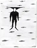 Aidan Sefo, Untitled, 2021, acrylic and ink on paper