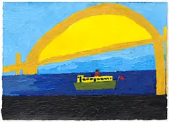 John Bates, Untitled, 2021, acrylic on paper
