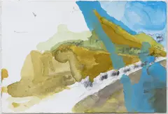 John Dudley, Tour de France, 2017, pencil and gouache on paper