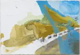 John Dudley, Tour de France, 2017, pencil and gouache on paper
