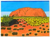 Lygin Ang, Northern Territory Uluru, 2020, pencil on paper