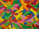 Ron Robertson-Swann, Downtown, 1973, synthetic polymer paint on canvas