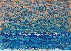 Jonas Balsaitis, Kookaburra, View of Kosciuszko from Bass Strait, 1997, synthetic polymer paint on canvas