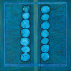 Brian McKay, Secret Banner, 1969, oil on calico on board
