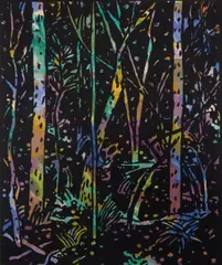 Cottlesbridge by Dale Hickey, 1981, wool, linen and cotton tapestry, sold Feb 2022