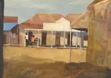 Marytown, Northern Territory by Ray Crooke, oil on canvasboard, sold Feb 2022
