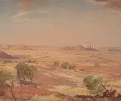 Mount Isa by James Ranalph Jackson, oil on canvas, sold Feb 2022