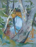 Ian Armstrong, Blue Billabong, 1977, oil on linen