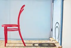 Ashley Jones, On the Edge - Red Chair, 1978, synthetic polymer paint on canvas