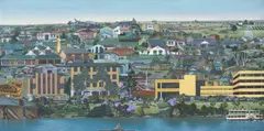 Kenneth Searle, WEST Number 8, 1990-91, oil on canvas