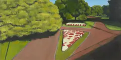 Kristin Headlam, Public Park: Begonias (Like Meat), 1998, oil on canvas