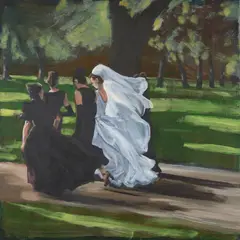 Kristin Headlam, Public Park: The Girls I, 1998, oil on canvas