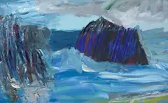 Michael Taylor, Rocky Coast, 1978, oil on canvas