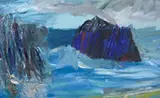 Michael Taylor, Rocky Coast, 1978, oil on canvas