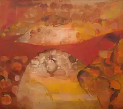 Judy Cassab, Red Desert, 1972, oil on canvas