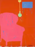 Katherine Hattam, Pink Armchair Green Light, 2002, oil on canvas